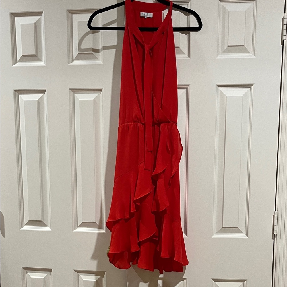 Parker Vibrant Red Dress